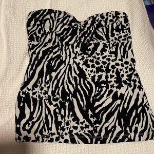 Animal Print Tube Top❤️ Size: M